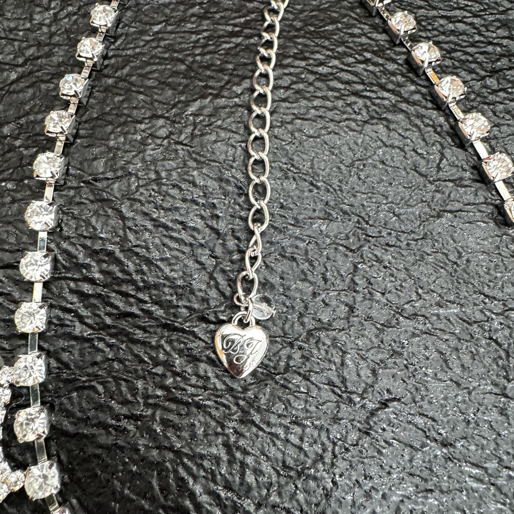 Betsy Johnson NEW Rhinestone Bib Necklace “Ballerina Rose” - Picture 6 of 7